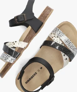 zwarte braqeez sandalen saar spain