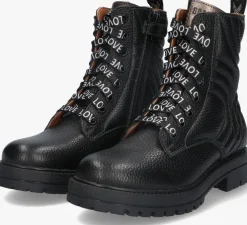 zwarte braqeez veterboots ginger gabri