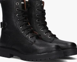 zwarte braqeez veterboots leah
