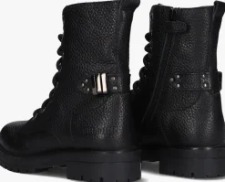 zwarte braqeez veterboots leah