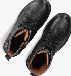 zwarte braqeez veterboots leah