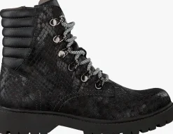 zwarte braqeez veterboots becky boot