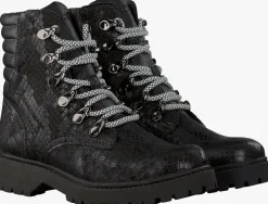 zwarte braqeez veterboots becky boot