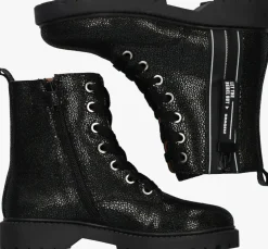 zwarte braqeez veterboots belle boot