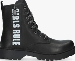 zwarte braqeez veterboots bobbi boot