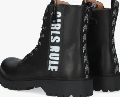 zwarte braqeez veterboots bobbi boot