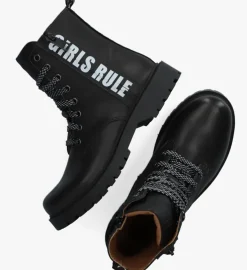 zwarte braqeez veterboots bobbi boot