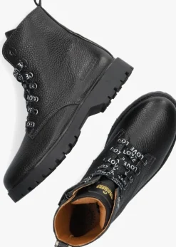 zwarte braqeez veterboots belle boot