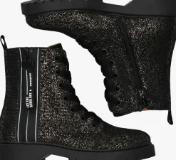 zwarte braqeez veterboots belle boot