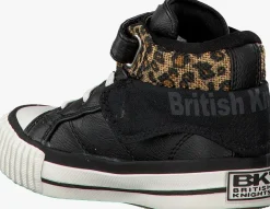 zwarte british knights hoge sneakers roco