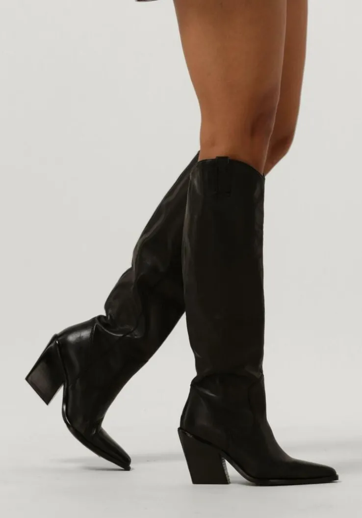 zwarte bronx hoge laarzen new-kole 14176