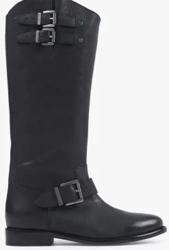 zwarte bronx hoge laarzen fe-lise 14332