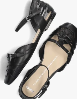 zwarte bronx sandalen lorr-i 6499-w