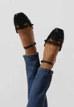 zwarte bronx sandalen lorr-i 6499-w