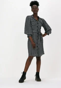 zwarte bruuns bazaar midi jurk privet edriene dress