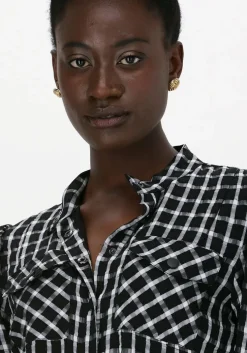 zwarte bruuns bazaar midi jurk privet edriene dress