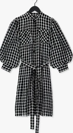 zwarte bruuns bazaar midi jurk privet edriene dress