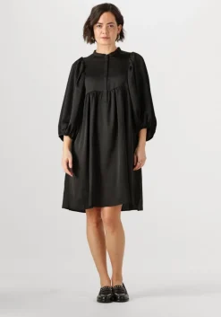 zwarte bruuns bazaar midi jurk sarina dress