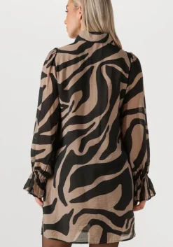 zwarte bruuns bazaar midi jurk bbarmada dress