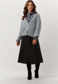 zwarte bruuns bazaar midirok vegani imma skirt