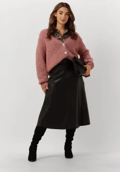 zwarte bruuns bazaar midirok vegani imma skirt