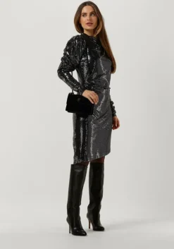 zwarte bruuns bazaar mini jurk allium maggie dress