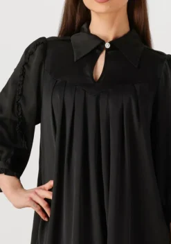 zwarte bruuns bazaar mini jurk tamia dress