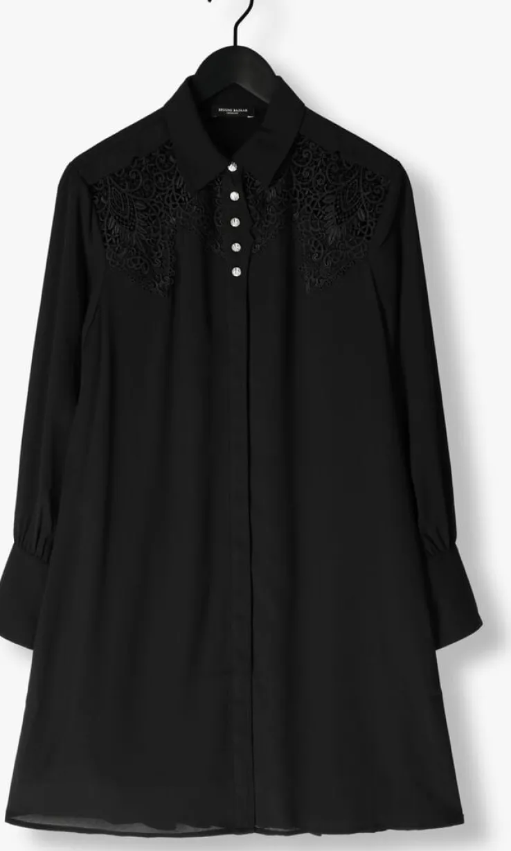 zwarte bruuns bazaar mini jurk viena dress