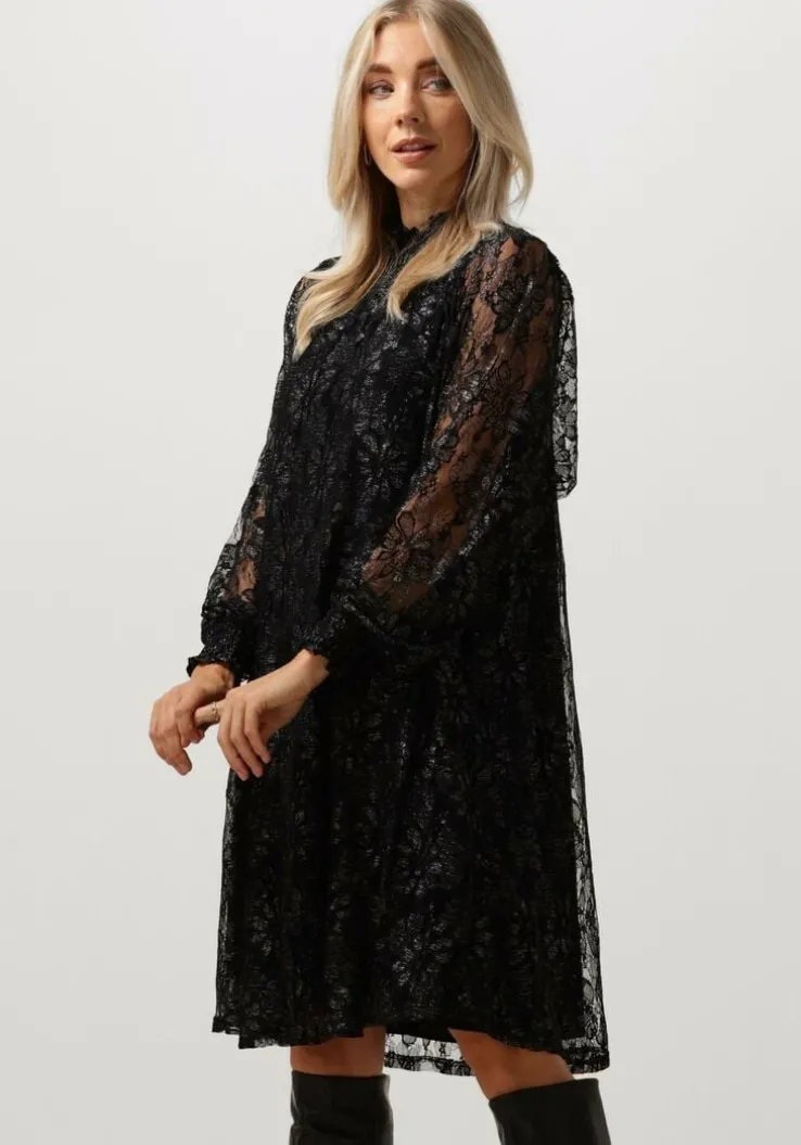 zwarte bruuns bazaar mini jurk echinops philinas dress