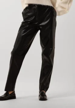 zwarte bruuns bazaar pantalon croco dagga pants