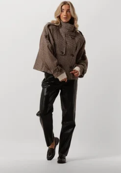 zwarte bruuns bazaar pantalon croco dagga pants