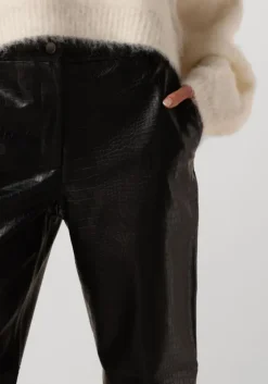 zwarte bruuns bazaar pantalon croco dagga pants