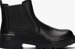 zwarte bullboxer chelsea boots ajs500 e6l