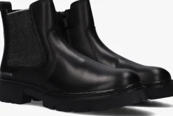 zwarte bullboxer chelsea boots ajs500 e6l