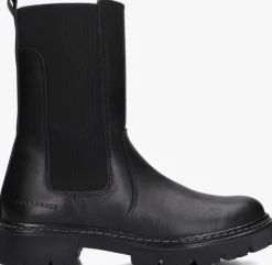 zwarte bullboxer chelsea boots ajs504