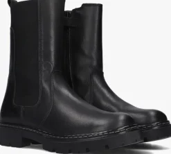 zwarte bullboxer chelsea boots ajs504
