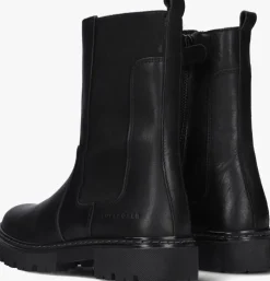 zwarte bullboxer chelsea boots ajs504