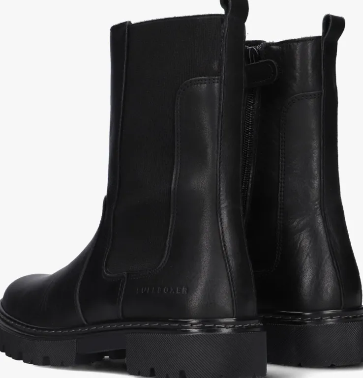 zwarte bullboxer chelsea boots ajs504
