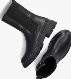 zwarte bullboxer chelsea boots ajs504