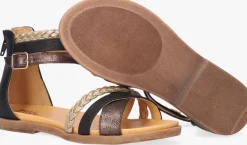 zwarte bullboxer platte sandalen alm013f1s