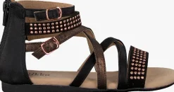 zwarte bullboxer platte sandalen aed031f1s