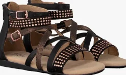 zwarte bullboxer platte sandalen aed031f1s