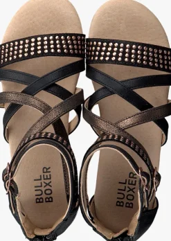 zwarte bullboxer platte sandalen aed031f1s