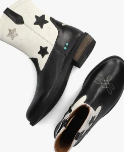 zwarte bunniesjr cowboylaarzen roos rodeo