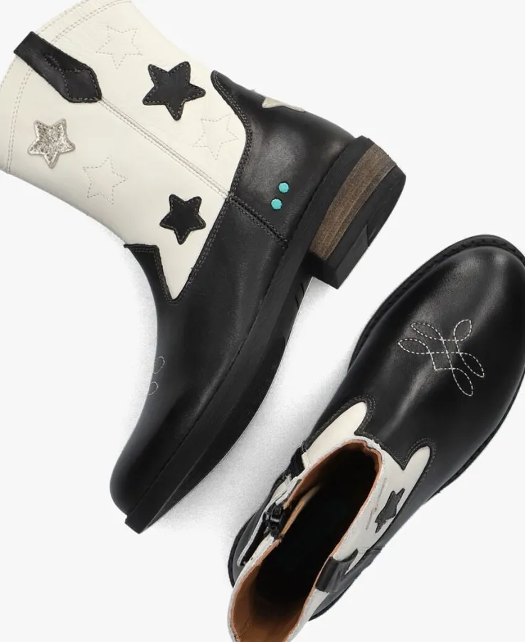 zwarte bunniesjr cowboylaarzen roos rodeo