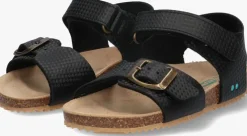 zwarte bunniesjr platte sandalen ben beach