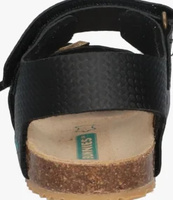 zwarte bunniesjr platte sandalen ben beach
