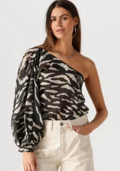 zwarte by-bar blouses bella zebra blouse