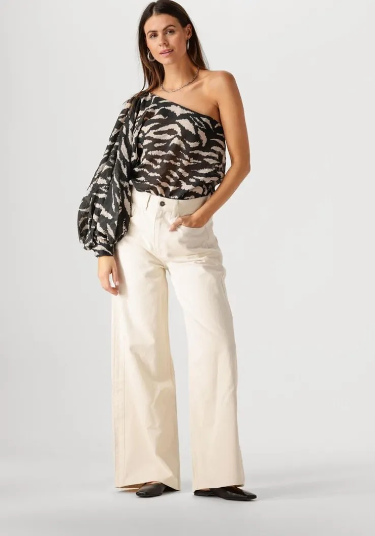 zwarte by-bar blouses bella zebra blouse