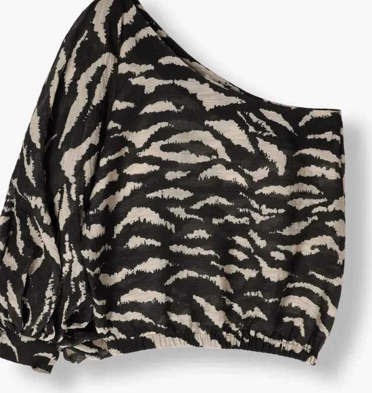 zwarte by-bar blouses bella zebra blouse
